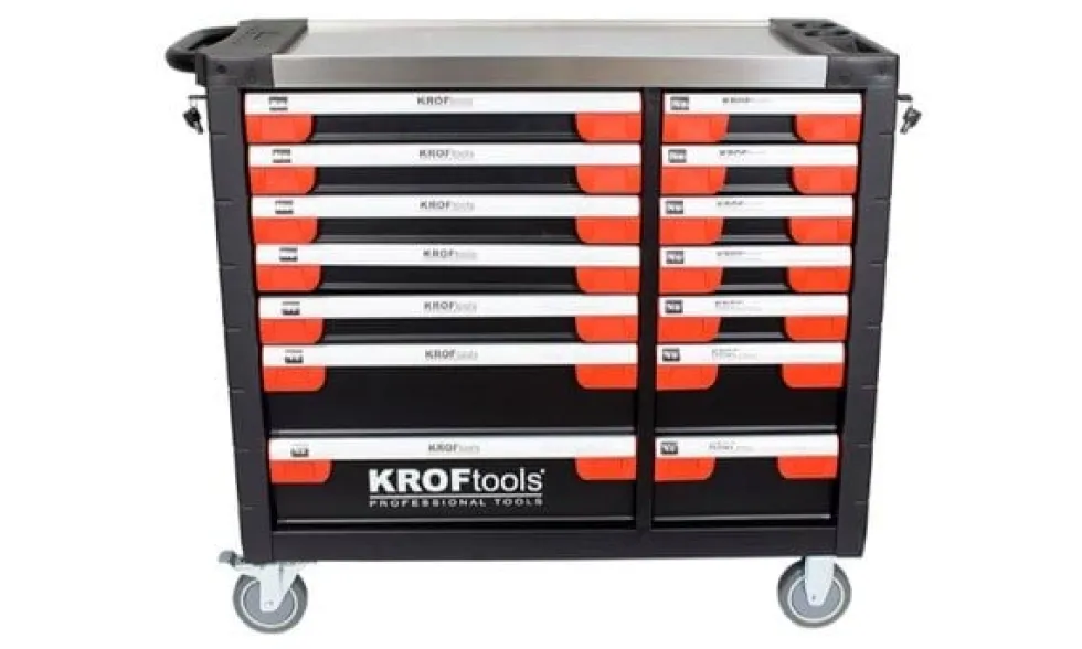 Carro de Ferramentas 14 Gavetas + 354 Peças Kroftools 8354
