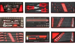 Carro de Ferramentas 7 Gavetas + 174 Peças Kroftools 8501PRE