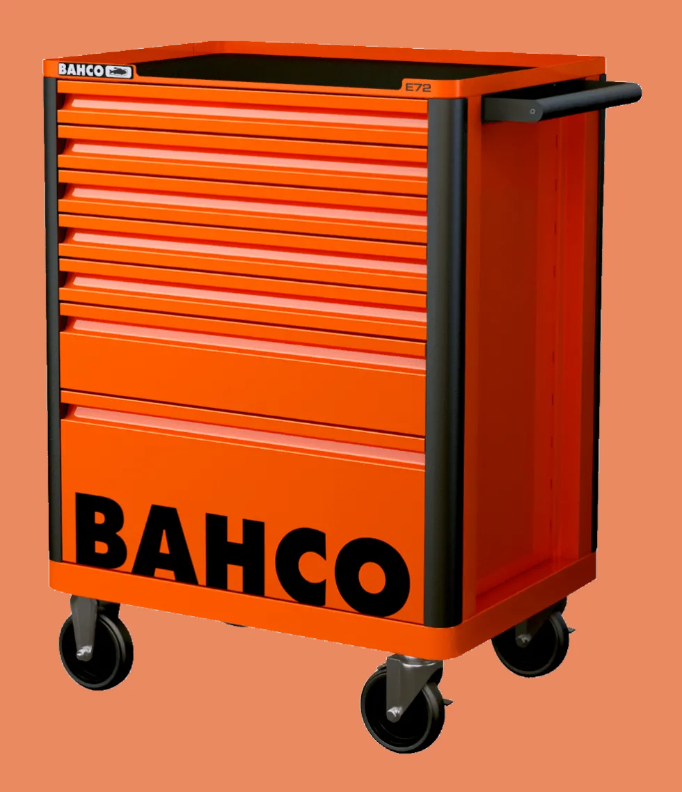 Carro de Ferramentas 7 Gavetas Bahco 1472K7- Laranja