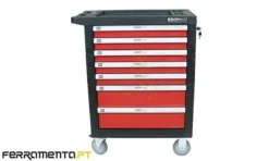 Carro de Ferramentas 7 Gavetas 205 Pcs Kroftools 8613