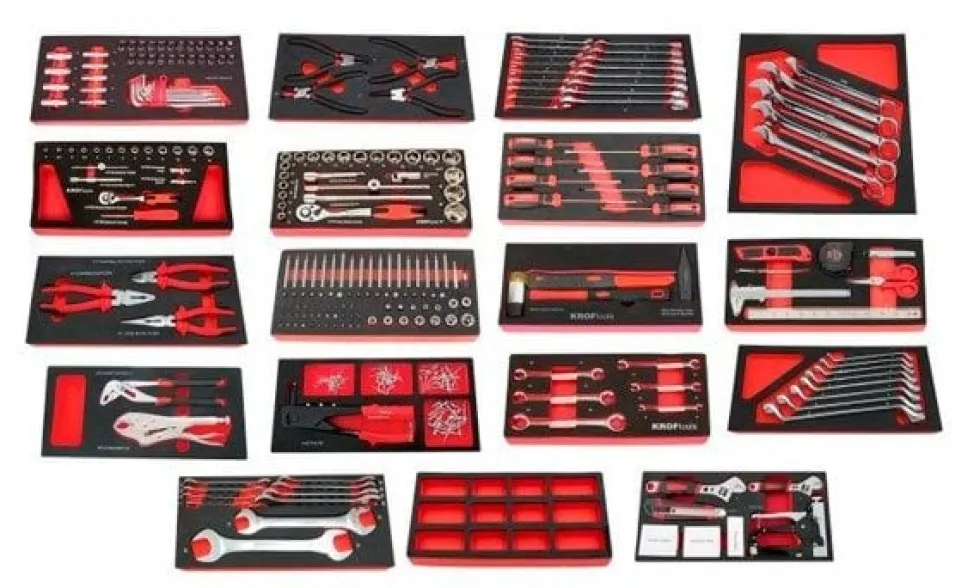 Carro de Ferramentas 7 Gavetas + 353 Peças Kroftools 8353VER