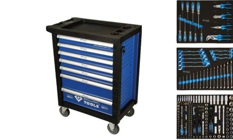 Carro de Ferramentas 207 Pcs brilliant Tools BT153207