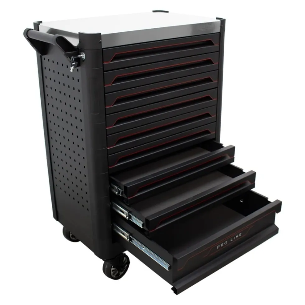 Carro Ferramentas Proline 9 Gavetas 318 Peças Kroftools 8637