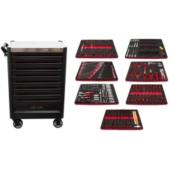 Carro Ferramentas Proline 9 Gavetas 318 Peças Kroftools 8637