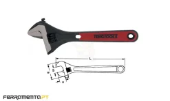 Chave Ajustável Industrial 50 mm Teng Tools 4006IQ