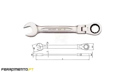 Chave Combinada com Roquete Flexível 12 mm Teng Tools 600512RF