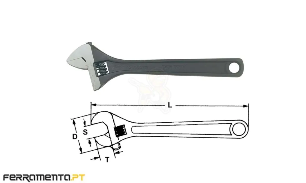 Chave de Aperto Ajustável 38mm Teng Tools 4005
