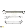Chave de Boca Luneta 19 mm Teng Tools 600519