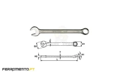 Chave de Boca Luneta 11 mm Teng Tools 600511