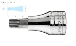 Chave de Caixa 1/2" c/ Ponta XZN M18 Facom SV.18B