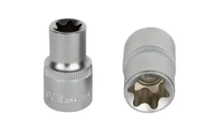 Chave de Caixa 1/2” E12 Curta Torx Interior Kroftools 1212E