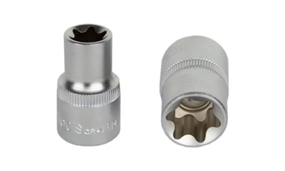 Chave de Caixa 1/2” E11 Curta Torx Interior Kroftools 1211E