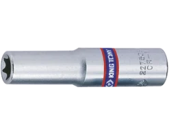 Chave de Caixa 1/4" E4 Torx Fêmea Longa King Tony 227504M