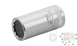 Chave de Caixa 1/4" 12 faces 7/16" Bahco A6700DZ-7/16