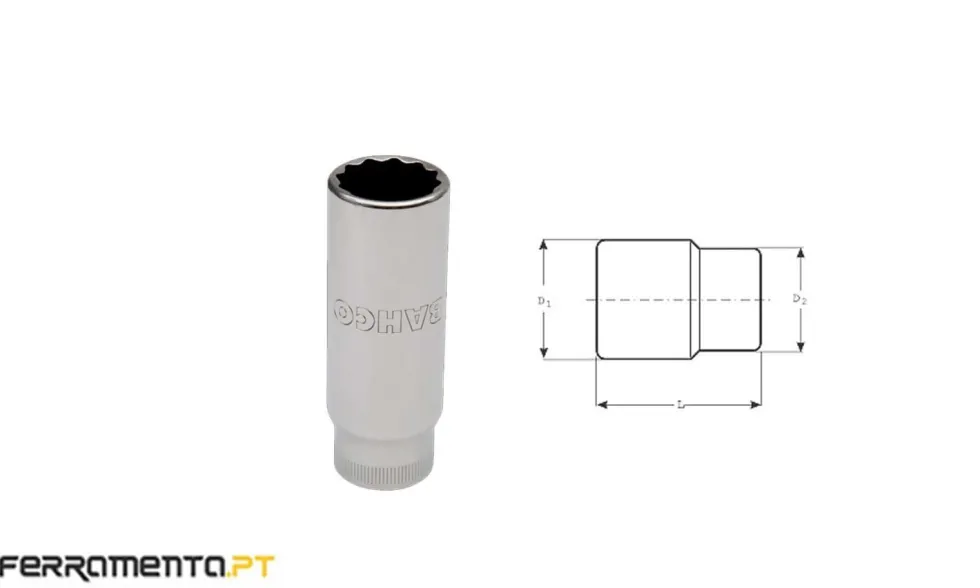 Chave de caixa longa 12 faces Bahco 7805DM-14