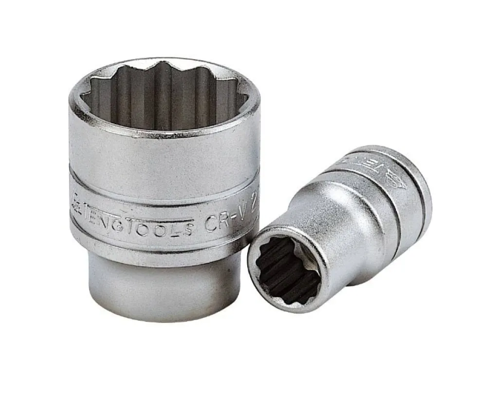 Chave de Caixa 1/2" 23mm Curta Bi-Hexagonal Kroftools 121223