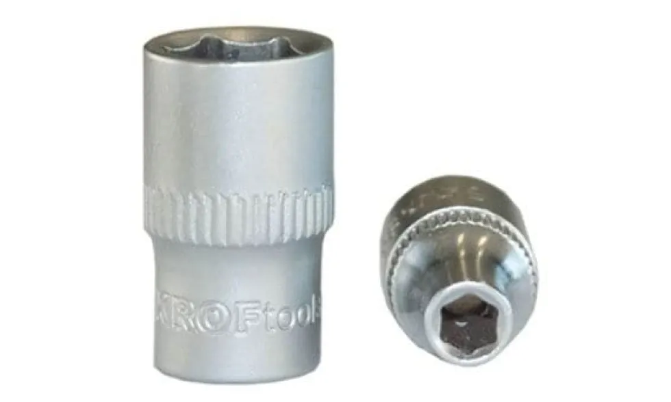 Chave de Caixa 1/4" 4,5mm Curta Hexagonal Kroftools 140645