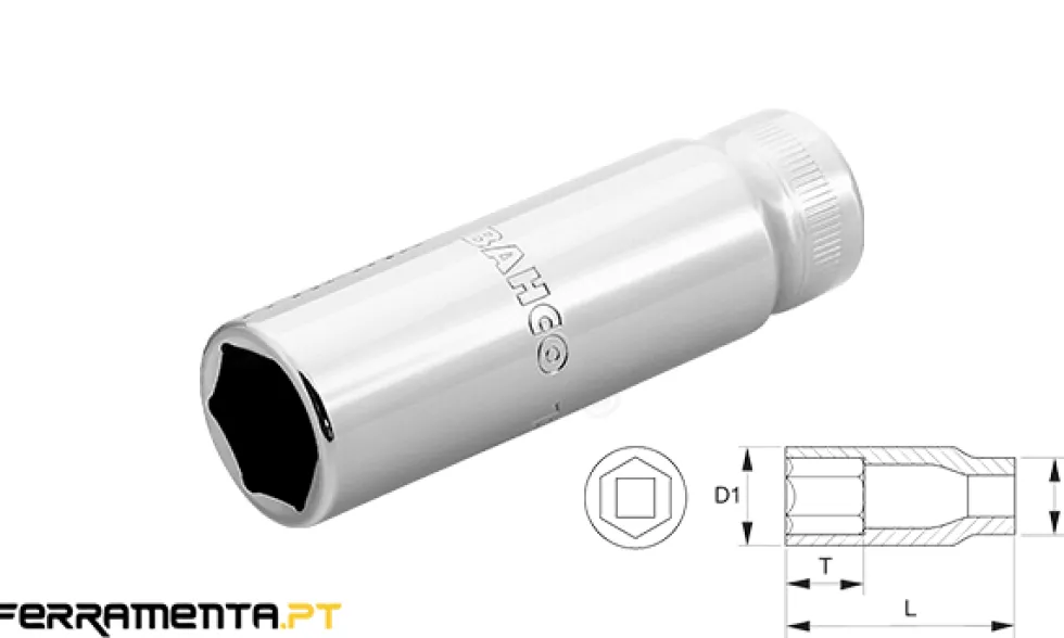 Chave de Caixa 23mm Longa Hexagonal Bahco 7805SM-23