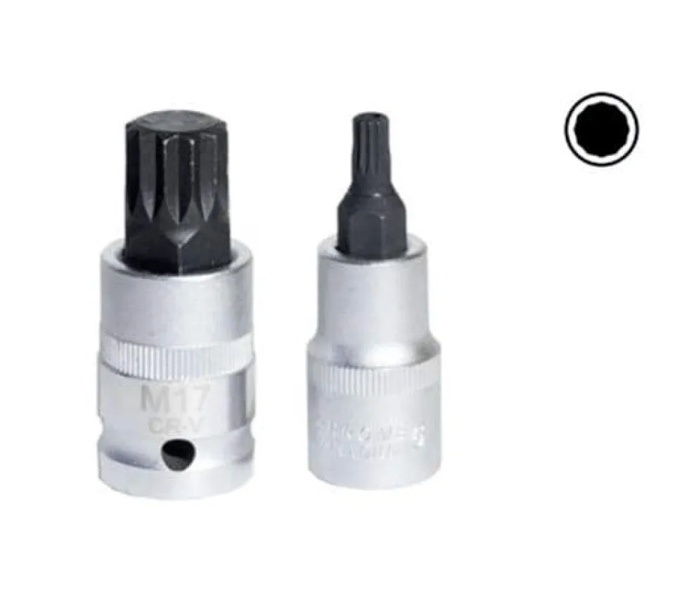 Chave de Caixa 1/2” M12 Ponta Curta XZN Kroftools 12112