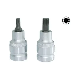 Chave de Caixa 1/2” T25 Ponta Torx Curta Kroftools 126025