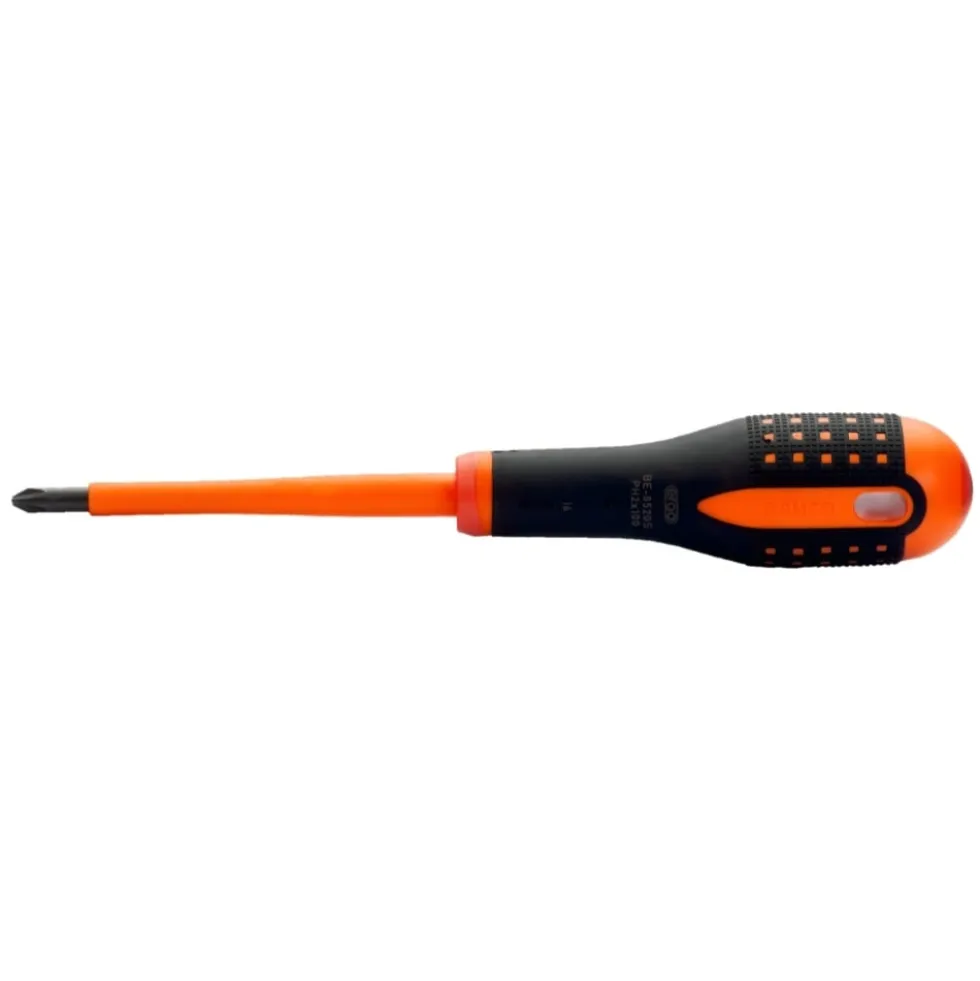 Chave de Parafusos VDE Plus-Minus/Phillips 6,0/PH2 x 100 mm Bahco BE-8520S