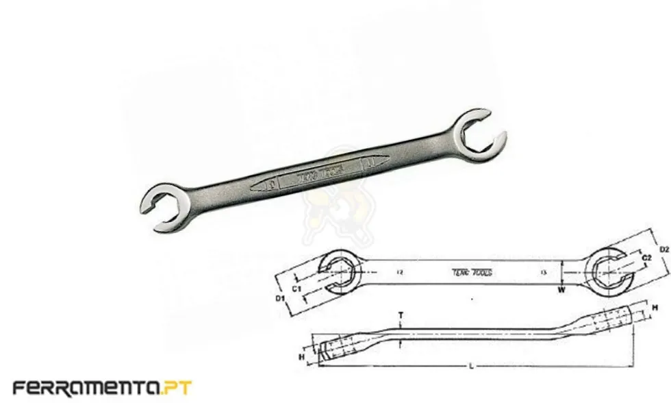 Chave de Porcas 13x14mm Teng Tools 641314