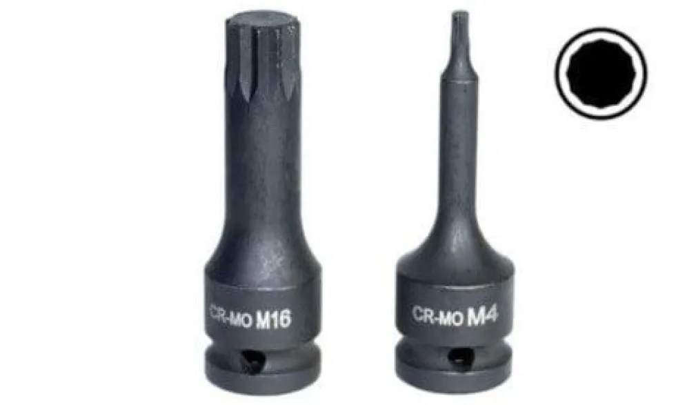 Chave 1/2” Impacto M16 XZN Kroftools 124016