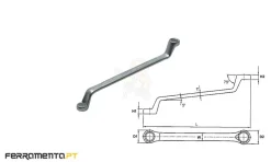 Chave Luneta Métrica 6x7 mm Teng Tools 630607