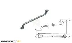 Chave Luneta Métrica 8x9mm Teng Tools 630809