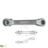 Chave Luneta RORS c/ Roquete 12x14 mm Teng Tools 681214