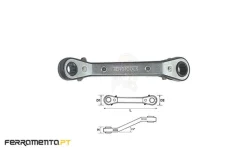 Chave Luneta RORS c/ Roquete 6x8 mm Teng Tools 680608