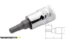 Chaves de Caixa Macho 1/4" 6 mm Sextavada Bahco 6709M-6