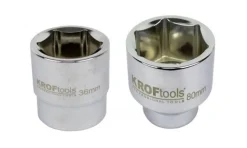 Chaves de Caixa 1” 36-80mm Curtas Hexagonais Kroftools