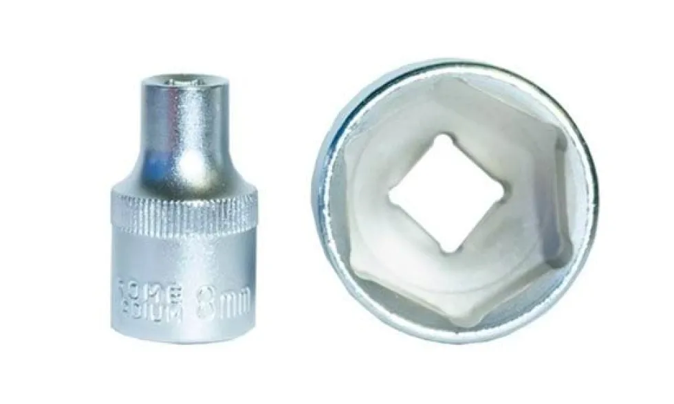Chaves de Caixa 1/2" 8-32mm Curtas Hexagonais Kroftools