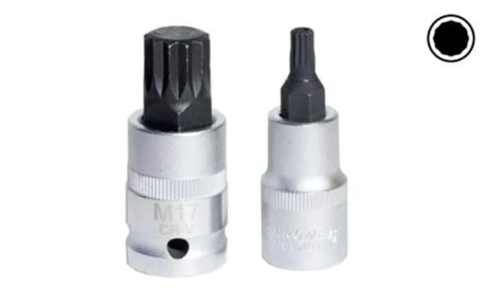Chaves de Caixa 1/2” M6-14 Pontas Curtas XZN Kroftools
