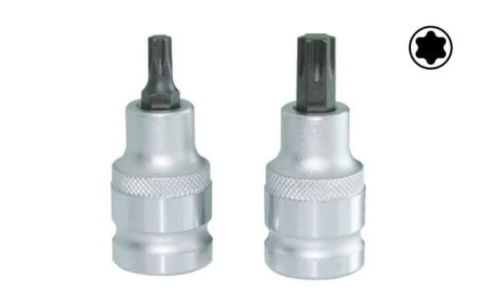 Chaves de Caixa 1/2” T20-60 Pontas Torx Curtas Kroftools