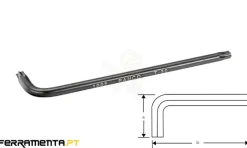 Chave Tipo L Para Parafusos TORX T30 Bahco 1995TORX-T30