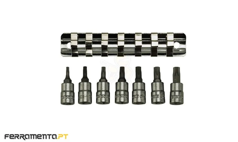 Chave Torx 1/4'' 7 Peças Teng Tools M1408TX