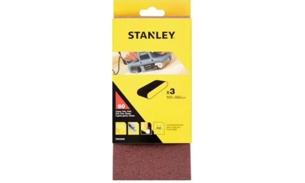 Cintas de Lixa 100x560mm Grão 60-100 Stanley