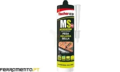 Cola e Veda MS SELLANTE/ADH Preto 290ml Fischer 502489