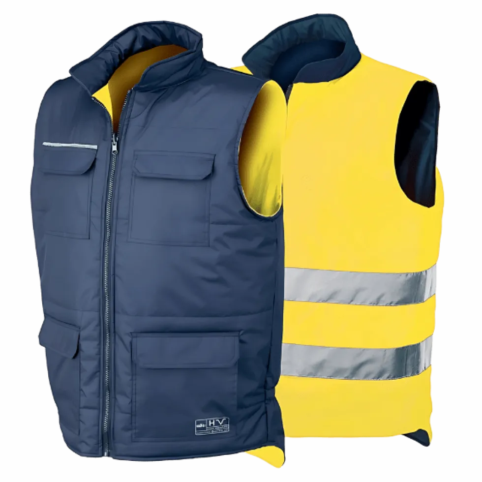 Colete Reversível Amarelo / Azul Industrial Starter 04069