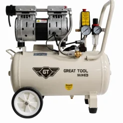 Compressor Silencioso Isento De Óleo 24L 1HP 230V Great Tool CP024000CMS
