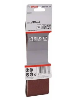 Conjunto 3 Cintas de Lixa X440 60X400 G100 Bosch 2608606003