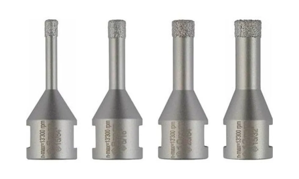 Conjunto de 4 Broca de Coroa DrySpeed 6,8,10,12mm Bosch 2607017579