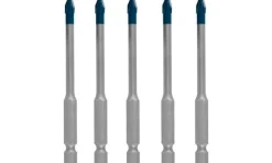 Conjunto de 5 Broca EXPERT HEX-9 HardCeramic 5 mm Bosch 2608900598
