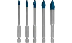 Conjunto de 5 Broca EXPERT HEX-9 HardCeramic 4 - 10x90mm Bosch 2608900597