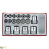 Conjunto de chaves com quadra de 3/8 e 1/2 Teng Tools TTBE18