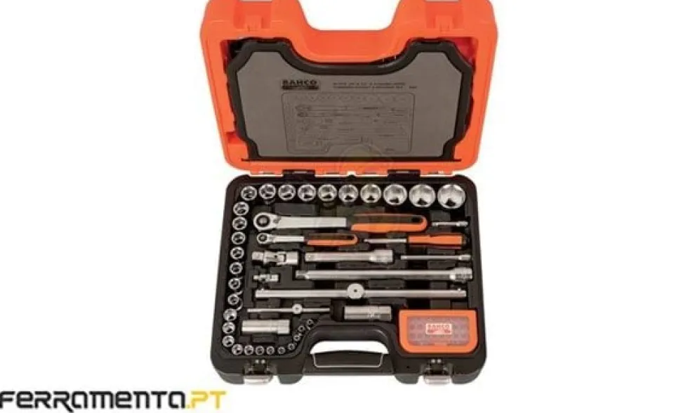 Conjunto de Chaves de Caixa 1/4" e 1/2" Bahco S95