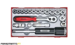 Conjunto de chaves de caixa 3/8'' Teng Tools TT3819