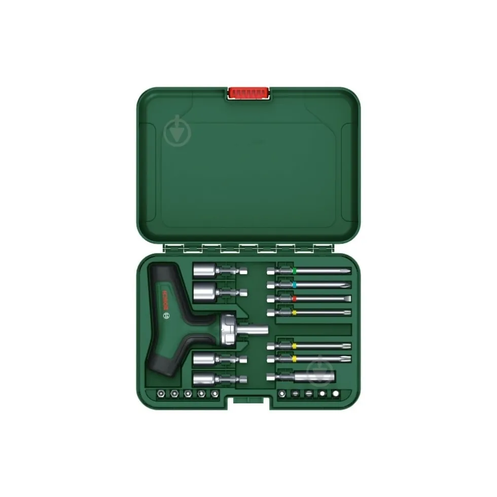 Conjunto de 22 Chaves de Fenda com catraca em formato de T Bosch 1600A02Z9T